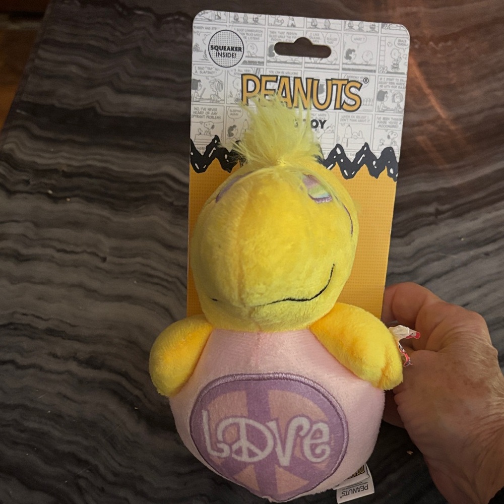 Peanuts Woodstock Plush Toy - Yellow and Pink